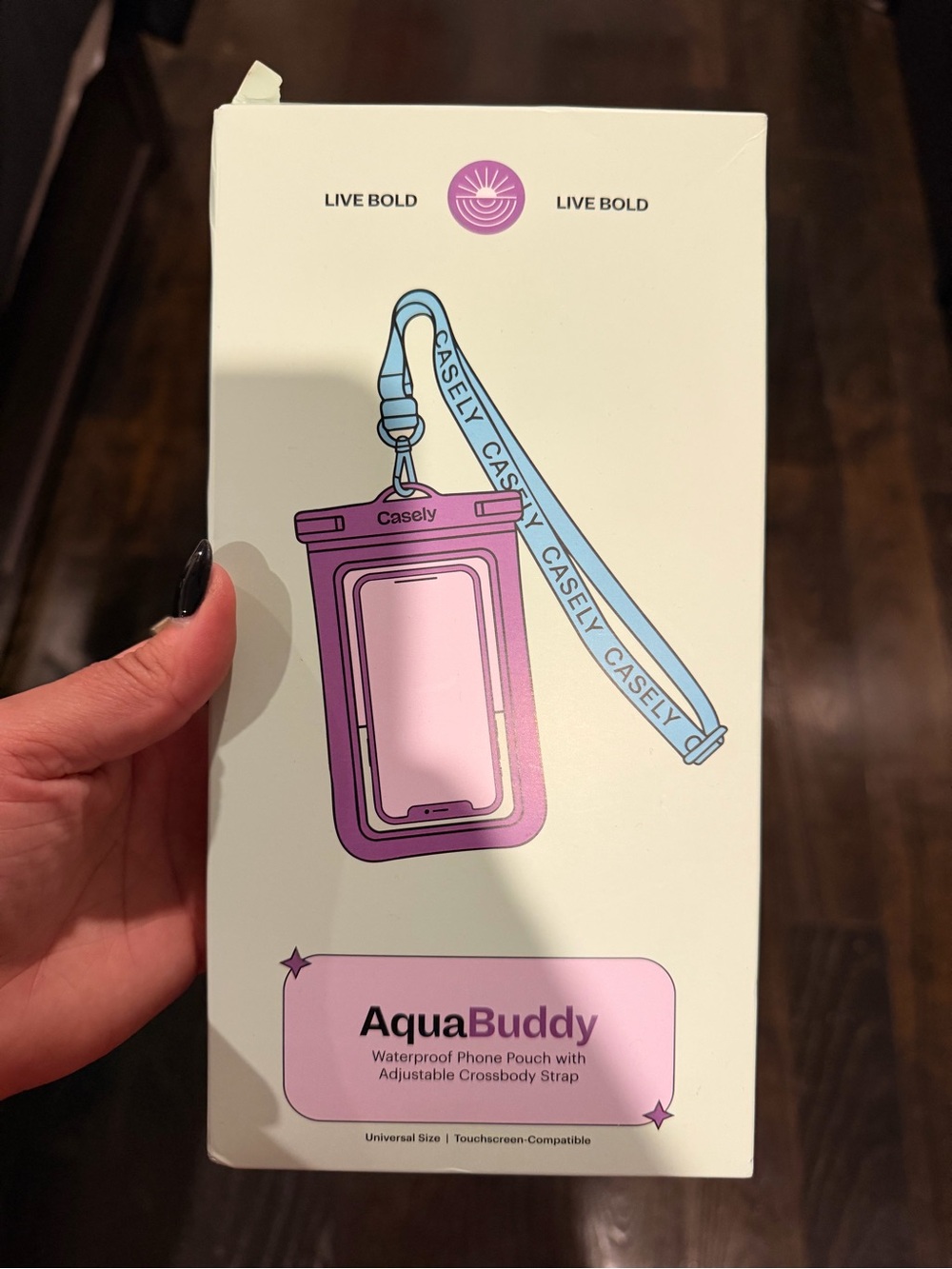 AquaBuddy Kiwi Kiss Matcha Green Shimmer Waterproof Phone Pouch